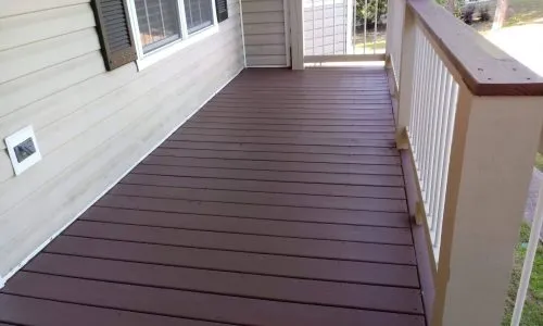 Completed Deck Staining