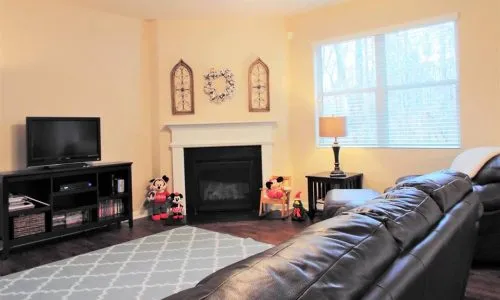 Before and after interior painting comparison