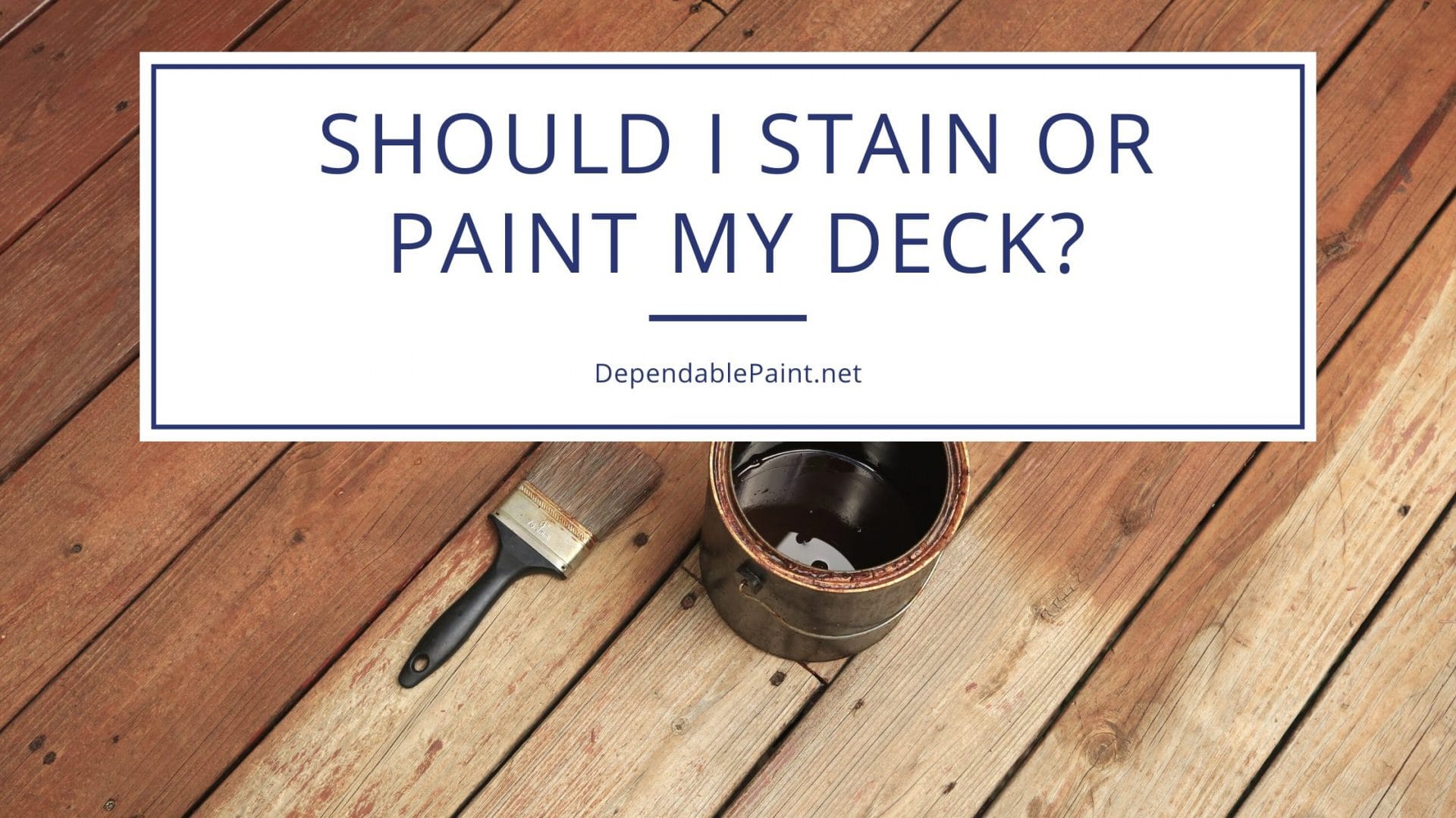 Stain Or Paint My Deck?